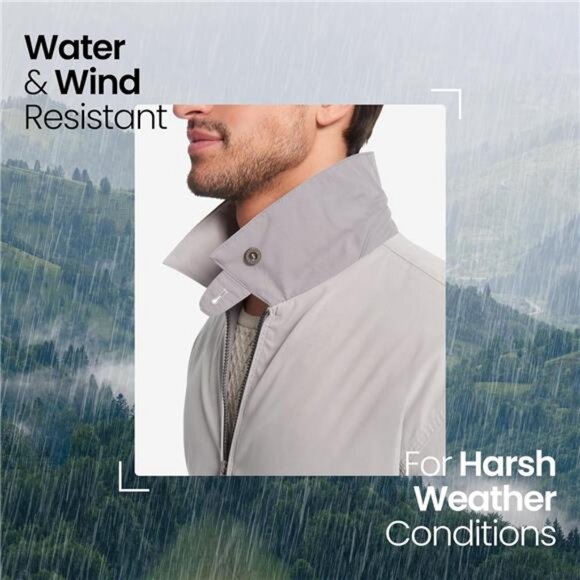 Weatherproof Men's Golf Jacket - Lightweight Windbreaker, Water-Resistant - Picture 3 of 7